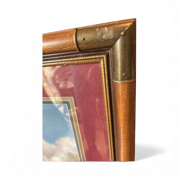 Framed Print Fox Hunters Vtg Art Equestrian Judith Gibson Brass Accents 39x32 - Picture 11 of 13